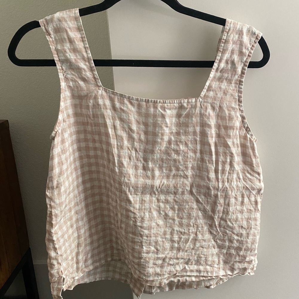 Esby GINA TOP - CAFE GINGHAM